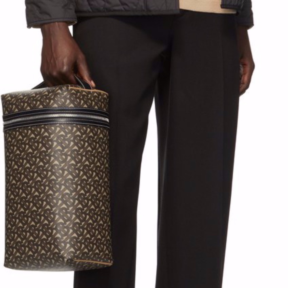 Burberry Monogram Canvas Sneaker Bag - Bridle Brown